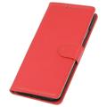 Nokia C21 Plus Wallet Case met Magnetische Sluiting - Rood