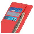 Nokia C21 Plus Wallet Case met Magnetische Sluiting - Rood