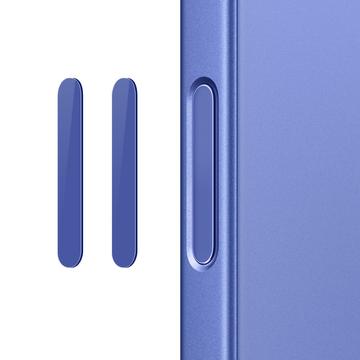 Northjo Camera Bedieningsknop Gehard Glas Beschermer voor iPhone 16 Pro/16 Pro Max/16 Plus - 2 stuks. - Blauw