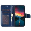 OnePlus 10T Wallet Hoesje met Magnetische Sluiting - Blauw