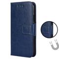 OnePlus 10T Wallet Hoesje met Magnetische Sluiting - Blauw