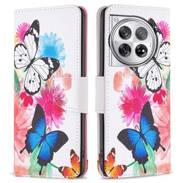 OnePlus 12 Wonder Series Portemonnee Hoesje - Vlinders