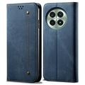 OnePlus 13 Retro Portemonnee Hoesje met Magnetische Sluiting - Blauw