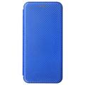 OnePlus Nord 2T Flip Case - Koolstofvezel - Blauw