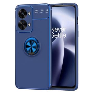 OnePlus Nord 2T Magnetische Ringhouder Hoesje - Blauw