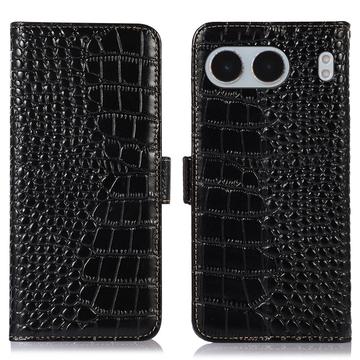 OnePlus Nord 4 Crocodile Series Wallet Leren Hoesje met RFID