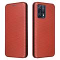 OnePlus Nord CE 2 Lite 5G Flip Case - Koolstofvezel - Oranje