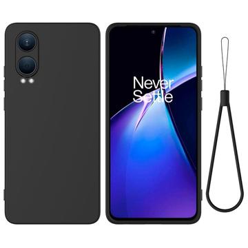 OnePlus Nord CE4 Lite/Oppo K12x Liquid Siliconen Hoesje - Zwart