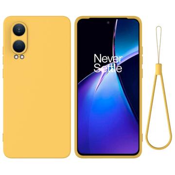 OnePlus Nord CE4 Lite/Oppo K12x Liquid Siliconen Hoesje - Geel