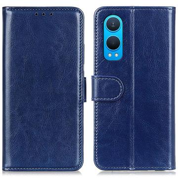 OnePlus Nord CE4 Lite/Oppo K12x Portemonnee Hoesje met Magnetische Sluiting - Blauw