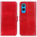 OnePlus Nord CE4 Lite/Oppo K12x Portemonnee Hoesje met Magnetische Sluiting - Rood