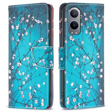 OnePlus Nord CE4 Lite Wonder Series Portemonnee Hoesje - Witte Bloemen