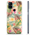 OnePlus Nord N10 5G TPU Hoesje - Roze Bloemen