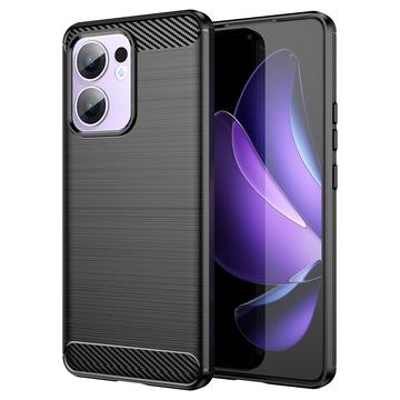 Oppo Reno13 F Geborsteld TPU Hoesje - Koolstofvezel