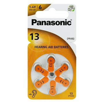 Panasonic 13/PR48 Hoortoestel batterijen - 6 stuks.