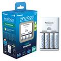 Panasonic Eneloop BQ-CC51 batterijlader met 4x AA oplaadbare batterijen 2000mAh