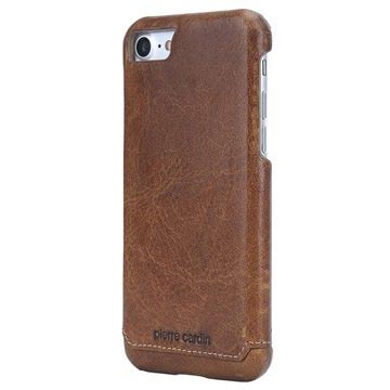 iPhone 7/8/SE (2020) Pierre Cardin Leder Bekleed Cover - Zwart