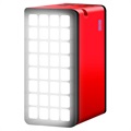 Psooo 100000mAh Solar Power Bank - 4xUSB - Rood