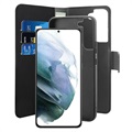 Puro 2-in-1 Magnetisch Samsung Galaxy S22+ 5G Portemonnee Hoesje - Zwart