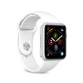 Apple Watch Series Ultra 2/Ultra/9/8/SE (2022)/7/SE/6/5/4/3/2/1 Puro Icon Siliconen Band - 49mm/45mm/44mm/42mm (Geopende verpakking - Uitstekend) - Wit