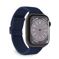 Apple Watch Series Ultra 2/Ultra/10/9/8/SE (2022)/7/SE/6/5/4/3/2/1 Puro Loop Band - 49mm/46mm/45mm/44mm/42mm - Donkerblauw