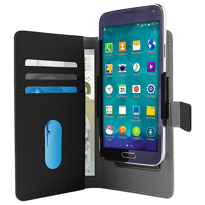 Tegenslag Zich afvragen Gentleman vriendelijk Puro Slide Universele Smartphone Wallet Case - XL