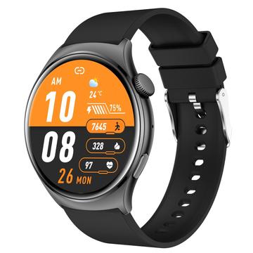 QX10 1,43" AMOLED Display Bluetooth Bellen Gezondheidsmonitoring Smart Watch - Zwart