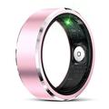 R5 Aluminiumlegering Smart Ring met Oplaadetui - Maat: 10/19.9mm - Roze