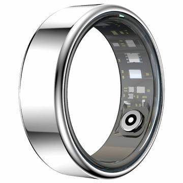 R99 Fitness & Wellness Smart Ring met Oplaadhoesje - Maat: 10/19.9mm - Zilver