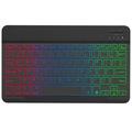 RGB-030 10-inch draadloos Bluetooth-toetsenbord met RGB-achtergrondverlichting - Zwart