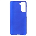 Samsung Galaxy S21 FE 5G Rubberen Plastic Case - Blauw