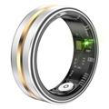 SR03 Ultradunne Multifunctionele Smart Ring - Maat: 8/18.2mm - Goud Midden / Zilver