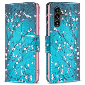 Samsung Galaxy A05s Wonder Series Wallet Case - Witte Bloemen