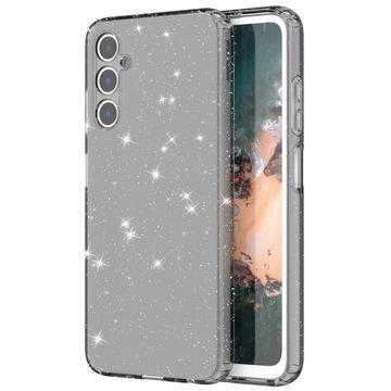 Samsung Galaxy A05s Stylish Glitter Series TPU Hoesje - Doorzichtig Zwart