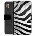 Samsung Galaxy A10 Premium Portemonnee Hoesje - Zebra