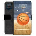 Samsung Galaxy A12 Premium Wallet Case - Basketbal