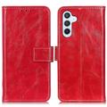 Samsung Galaxy A15 Portemonnee Hoesje met Magneetsluiting - Rood