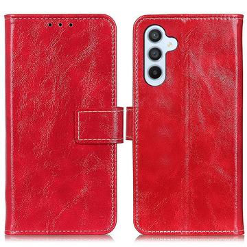 Samsung Galaxy A15 Portemonnee Hoesje met Magneetsluiting - Rood