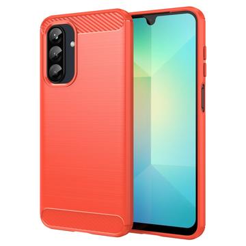 Samsung Galaxy A26 Geborsteld TPU Hoesje - Koolstofvezel