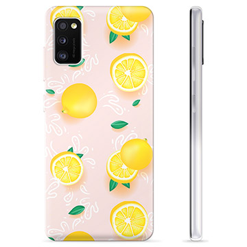 Samsung Galaxy A41 TPU Hoesje - Citroenpatroon