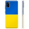 Samsung Galaxy A41 TPU Hoesje Oekraïense Vlag - Geel en Lichtblauw