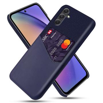 Samsung Galaxy A55 KSQ Hoesje met Kaartenzak - Blauw