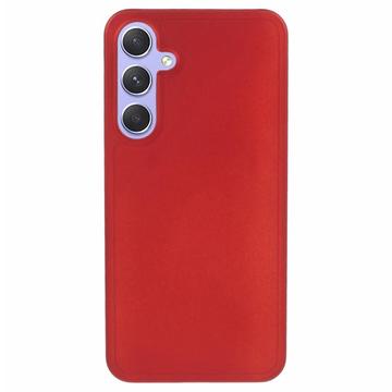 Samsung Galaxy A55 Geruberiseerd Kunststof Hoesje - Rood