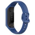 Samsung Galaxy Fit 2 Vervangende Siliconen Band met Geïntegreerd Frame - Donkerblauw