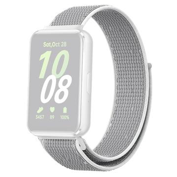 Samsung Galaxy Fit3 Nylon Bandje met Klittenbandsluiting - Grijs