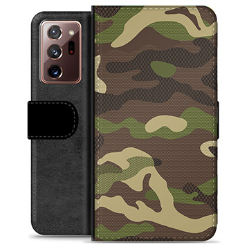 Samsung Galaxy Note20 Ultra Premium Portemonnee Hoesje - Camouflage