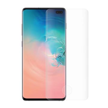 Samsung Galaxy S10+ Volledige Dekking Gehard Glas Screenprotector - Doorzichtig