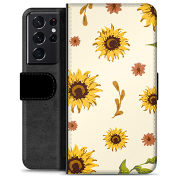 Samsung Galaxy S21 Ultra 5G Premium Wallet Case - Zonnebloem