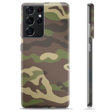 Samsung Galaxy S21 Ultra 5G TPU Hoesje - Camo