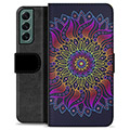 Samsung Galaxy S22+ 5G Premium Wallet Hoesje - Kleurrijke Mandala